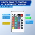 thumbnail image 5 of 3D Night LED Light Lamp Base,Adjustment 4 Modes and 16 Colors ,with Remote Control and USB Charging Cable(Black), 5 of 7