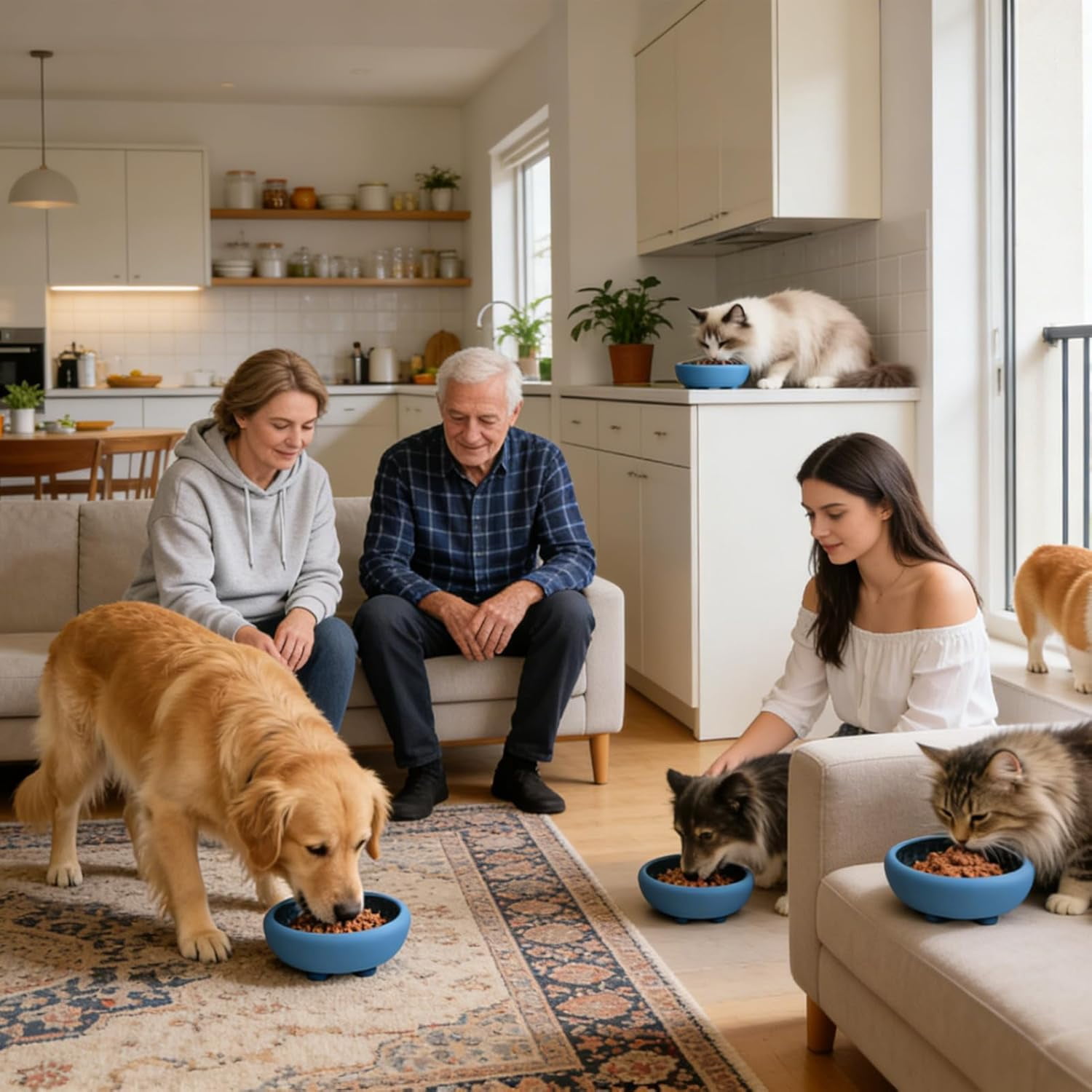 Silicone Slow Feed Licking Bowl, Anti-Choke, Suction Cup Base, Non-Slip, Easy Clean, for Dogs Cats