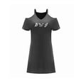 thumbnail image 1 of Vestido casual de verano con hombros descubiertos para mujer para viajes en la calle y citas femeninas L, 1 of 7