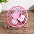 thumbnail image 3 of Chainplus 4 Inch Small USB Desk Fan, Mini Quiet Fan with Metal Construction & Strong Airflow & 180°Adjustable Tilt Angle, Personal Cooling Fan for Desktop Office (Green), 3 of 7