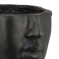 thumbnail image 2 of Benjara Kylz Decor Head Garden Planter- 23 Inch- Wide Open Top- Black Resin, 2 of 6