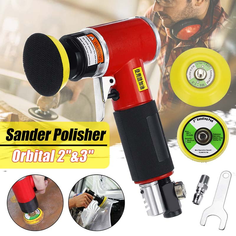 2" 3" Orbital Air Sander 10000RPM Pneumatic Polisher Hand Sanding Tool