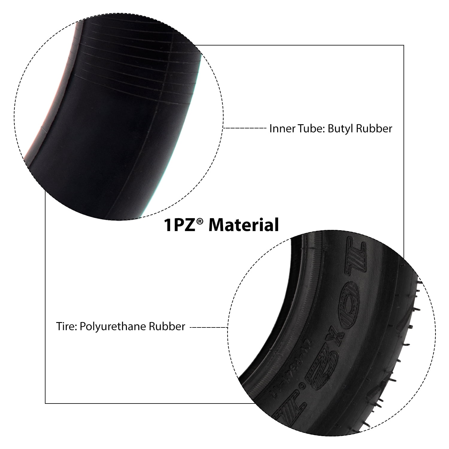 10x2.125 Tire & Tube Set for the Swagtron SwagCycle - Monster Scooter Parts