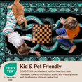 thumbnail image 4 of Design&I 6'x9' Ultra Soft Area Rug, Snake Gothic Round Serpent Abstract Scale Mosaic Mystical Border None Fluffy Washable Non Shedding for Guest Room Bedroom Living Room, 4 of 7