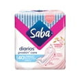 thumbnail image 1 of Protectores diarios Saba Multiestilos largo 40 pzas, 1 of 6