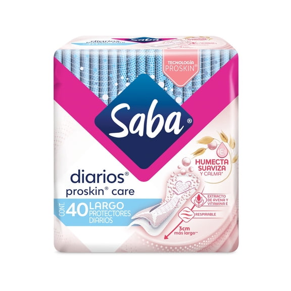 Protectores diarios Saba Multiestilos largo 40 pzas