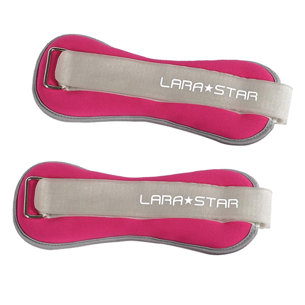 funtasica Ankle Wrist Weights Arm Leg Muscle Building Fitness Exercise for Weight Lifting - Pink