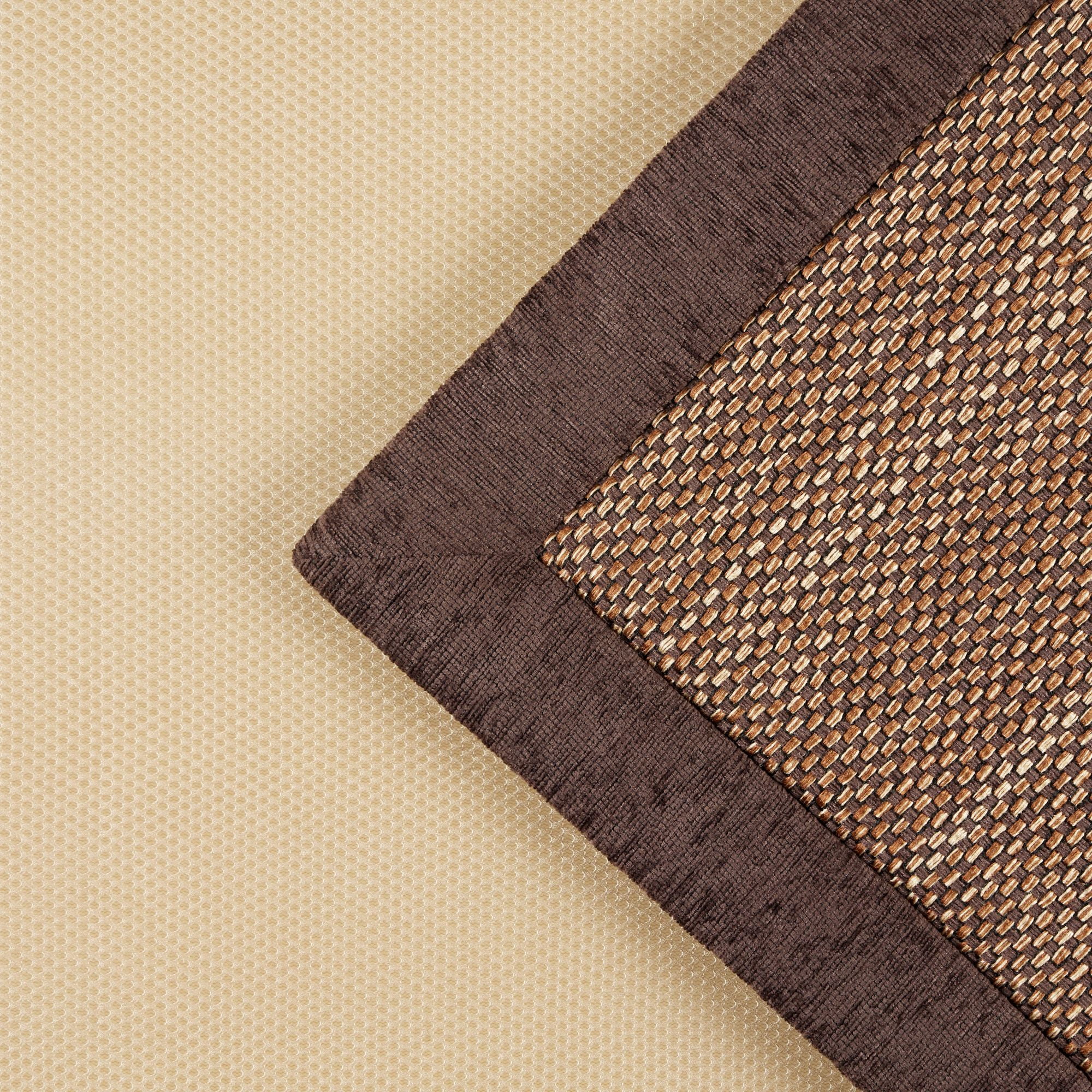 Brookstone Gentle Step Decorative Modern Textured Accent Rug, Brown, 20"x50"