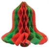 Tissue Bell (red & green) Party Accessory (1 count) (1/Pkg)