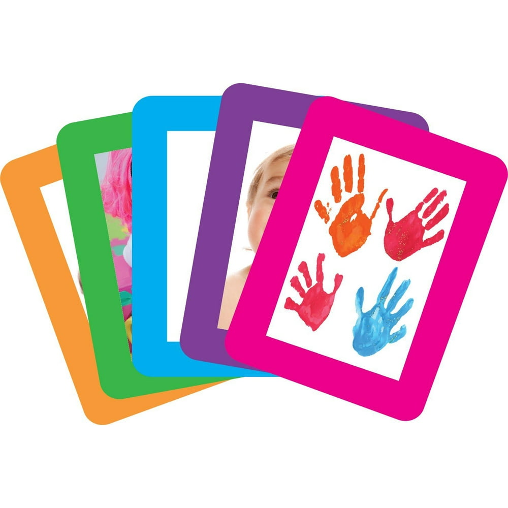 Fodeez Frames 8.5" x 11" Adhesive Picture Frames/Dry Erase Boards, Bright Solid Colors (FF8511