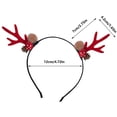 thumbnail image 2 of Diadema Navidad de Cuernos de Ciervo Rojo - Accesorio festivo de plástico para el cabello en fiestas navideñas, 23,5 x 15 cm, 2 of 5