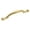Brass, variant on Hickory Hardware Conquest Collection Pull, 3" C/C - Chrome