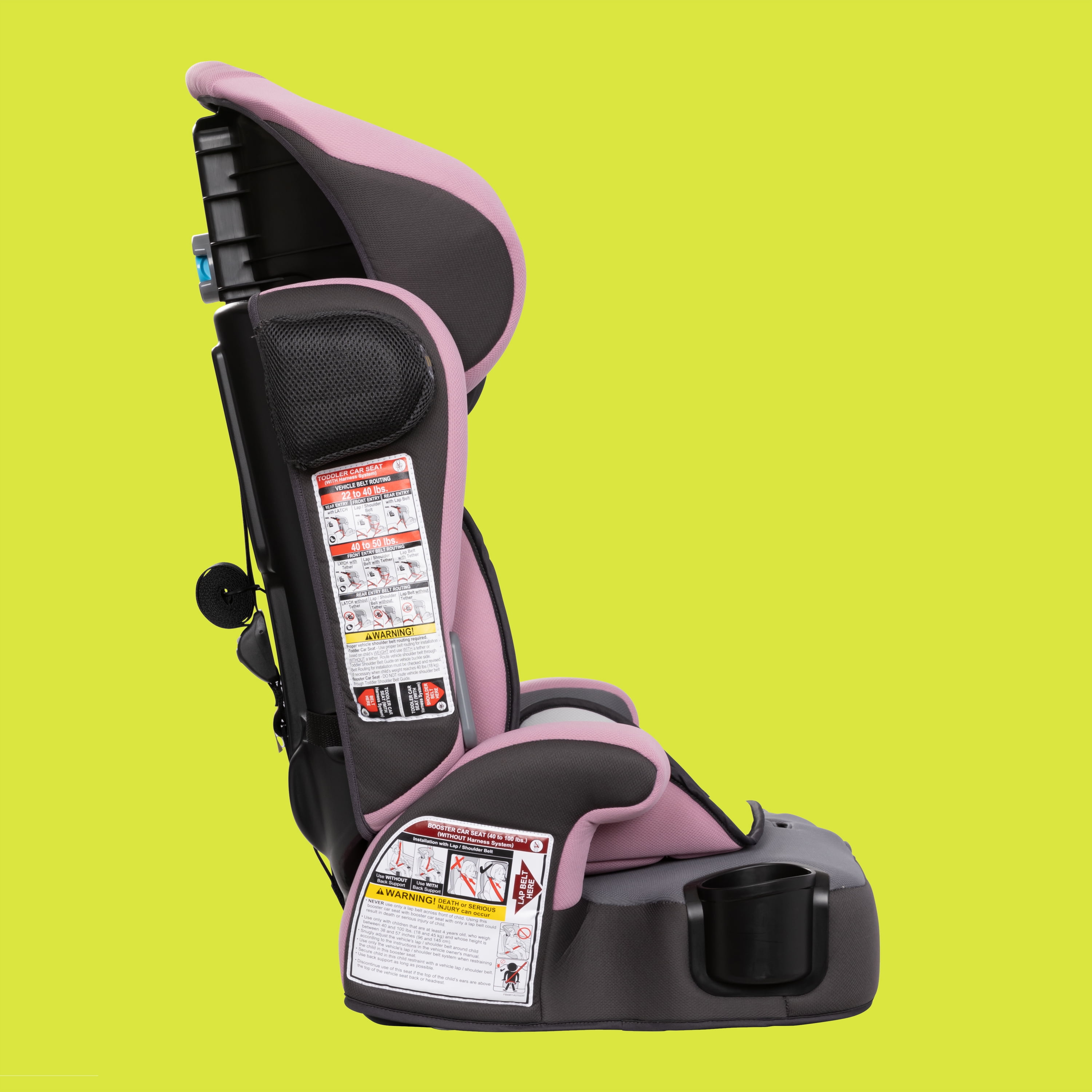 Baby Trend Hybrid SI 3-in-1 Combination Booster Car Seat, Desert Rose