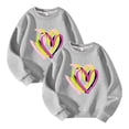 thumbnail image 1 of Posijego 2 Pack Chandail en Molleton Filles Garçons Col Rond Manches Longues Chemise Enfants Décontractée Athlétique Coton Chandails en Molleton, 1 of 2