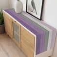 thumbnail image 4 of Purple Grey Wood Grain Table Runner - 70 Inch Long, Kitchen Dining Table Runner Dresser Scarves, Ombre Rustic Retro Wooden Plank Farmhouse Decor for Coffee Tables Wedding Party Banquet, 4 of 8