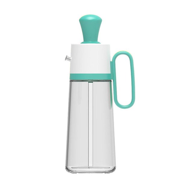 Botella dos en uno de cristal del silicón del cepillo del silicón de la botella del dispensador del aceite de oliva para cocinar en la cocina