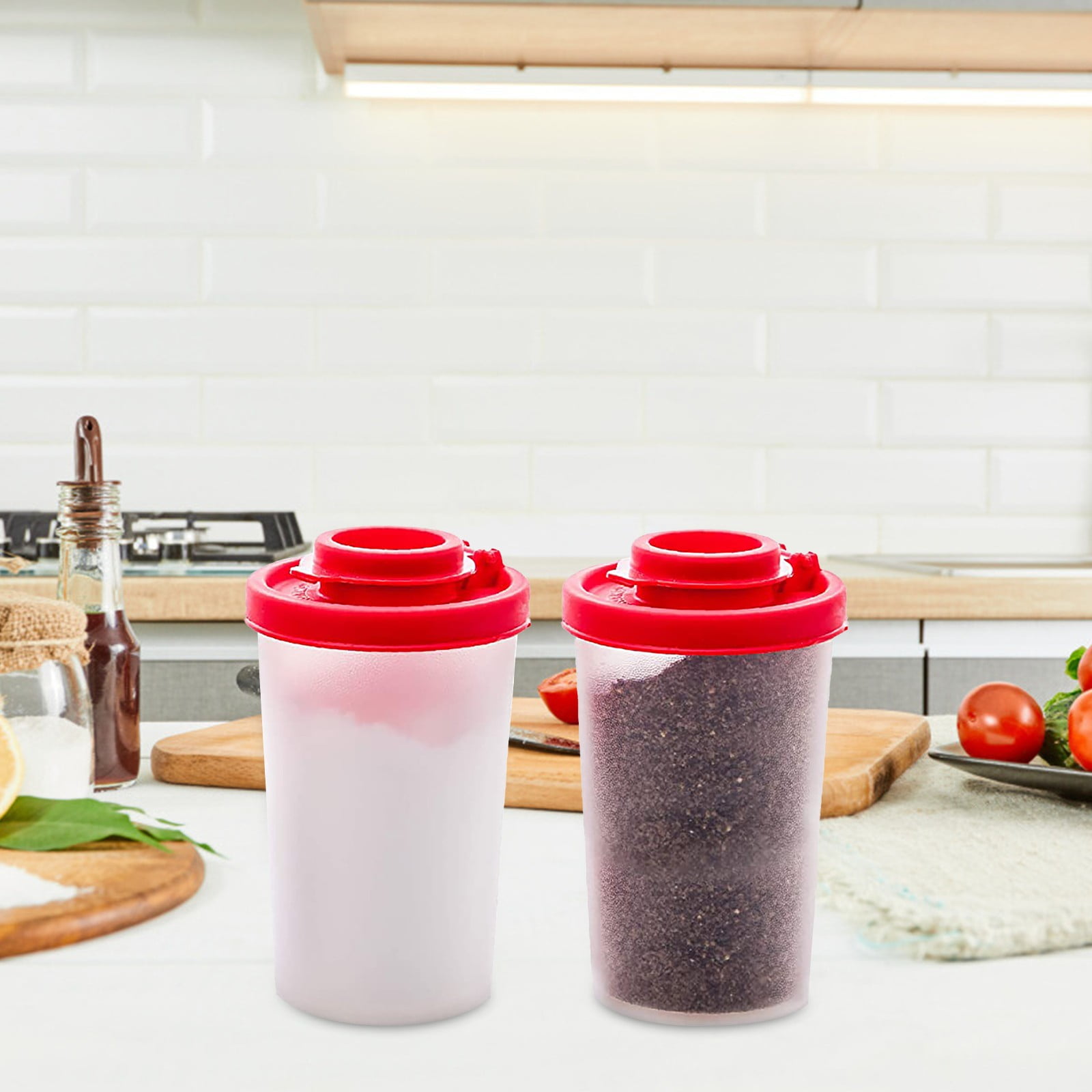 Salt and Pepper Shakers ,Moisture Proof Set of 2 Large Salt Shaker