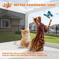 thumbnail image 6 of Magic Union Window Catio for Indoor Cats, Cat Catio Outdoor Enclosure Window Box with Side Mosquito-Proof Wire Grid Fits Double Hung Frames 25.4" to 43.3" Wide, Sunbathing Napping Overlooking, 6 of 8
