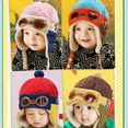 thumbnail image 4 of Baby Boys Girls Cute Wool Winter Warm Pilot Caps Toddler Earflap Beanie Hats, 4 of 4