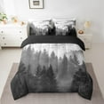 thumbnail image 2 of Erosebridal Plant Pine Bedding Sets King Size,Gray Woodland Tree Comforter Sets with Sheet,Ombre Nature Landscape Bed in a Bag King Size For Men Women,Breathable Bedroom Decorative Reversible,7-Piece, 2 of 6