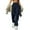 Navy, variant on Women's Plus-Size Straight Leg Cargo Pants Utility Work Trousers with Multiple Pockets, Relaxed Fit Casual Pants S-5XL