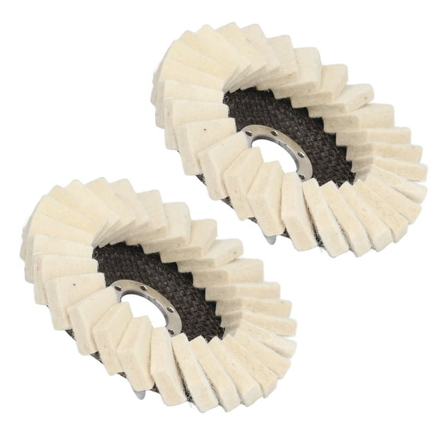Accesorios para pulidora, 2 piezas de disco abrasivo de 5 pulgadas, disco de pulido de fieltro, rueda de pulido redonda, la mejor de su clase