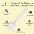 thumbnail image 2 of Impresserve 8.7" Disposable Plastic Clear Serving Forks - 12 Count, 2 of 10
