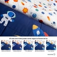 thumbnail image 4 of Set de 4 Piezas Edredón Acolchado y Sábanas Infantil Individual Dreamlab, Colcha para Cualquier Temporada, Hipoalergénica, Diseño Espacio, Color Azul, 4 of 5