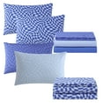 thumbnail image 6 of Urban Shop 8 Piece Blue Check Mix and Match Sheet Set, Full, 6 of 7