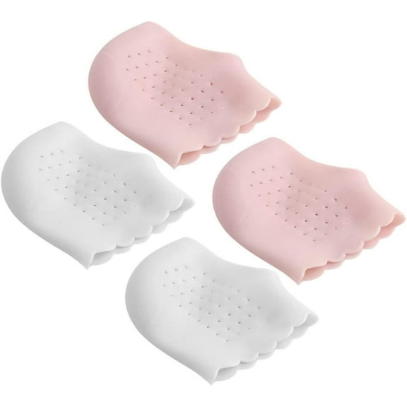 Heel Protectors 2 Pairs Moisturizing Lace Heel Cushions Cushioning Support for Dry for Daily Use and Foot Pain Relief