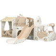 thumbnail image 1 of Juego Infantil Resbaladilla Carro Little Monkey para Niños de 1 a 3 Años Centro Juegos Exterior, 1 of 1