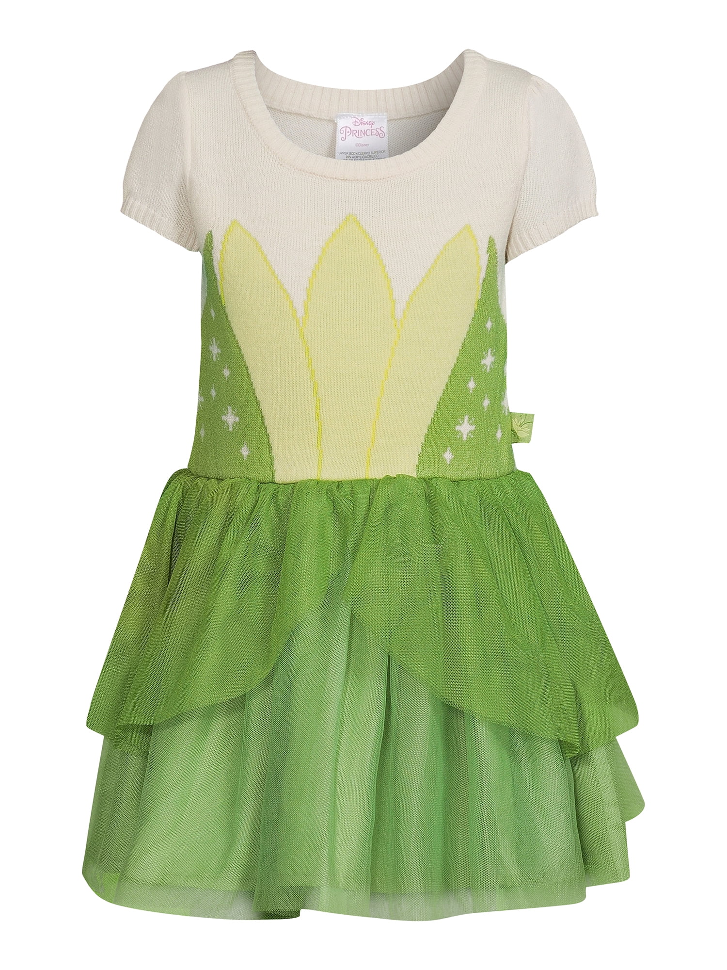 Disney Toddler Girls Princess Tiana Cosplay Dress, Sizes 12M-5T