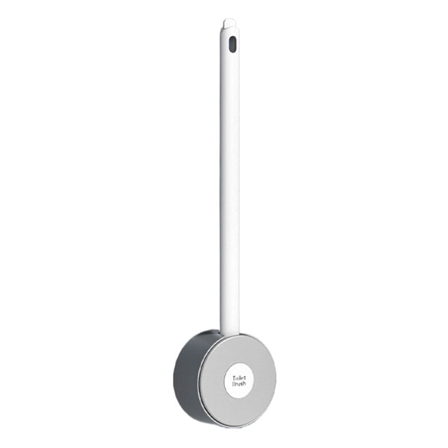 Cepillo de baño Wosthever innovador ABS cepillo y soporte de baño de gran poder de limpieza gris
