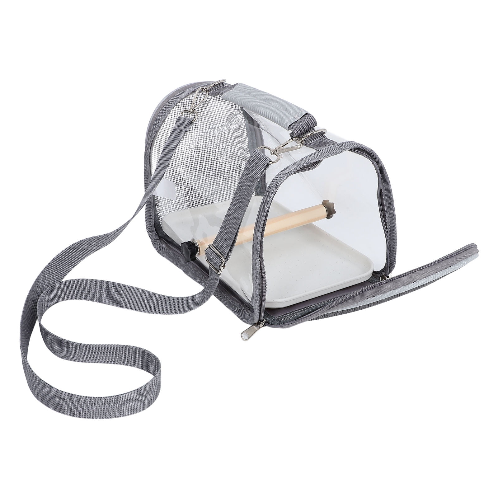 POPETPOP Small Bird Travel Cage Portable Carrier with Ventilated Comfort and Safe Structure