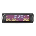 thumbnail image 4 of AN01 TPMS Look Solar Car Digital Clock with Date In-Car Temperature Display, 4 of 6