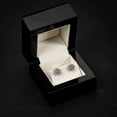 thumbnail image 3 of Miracle Set 10K White Gold Flower Cluster 0.14 Ct Natural Diamond Stud Earrings, 3 of 6