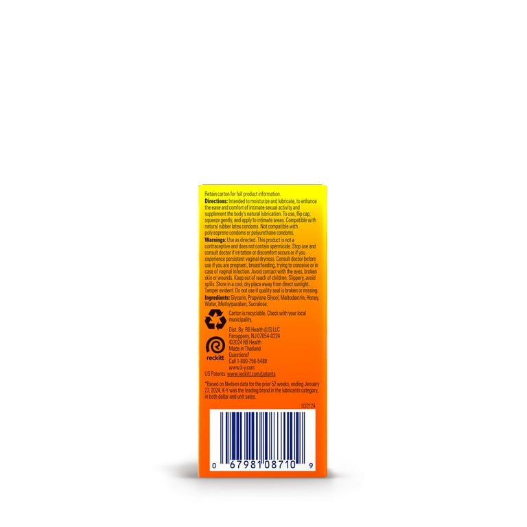 K-Y Warming Liquid Lube, Glycerin Based Sensorial, 1 fl oz