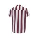 thumbnail image 4 of Camisas Para Hombre Manga Larga Camisa de cuello de traje de rayas anchas de tamaño europeo para hombres Camisa informal de moda juvenil de playa delgada (Red, M), 4 of 7