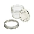 Kerr, Glass Mason Jars with Lids & Bands, Wide Mouth, 8 oz, 12 Count