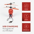 thumbnail image 4 of World Tech Toys Marvel Licensed Spider-Man Flying Action Figure Big Head Helicopter UFO 3.5 Inch, Ages 6 & Above, 4 of 8
