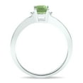 thumbnail image 2 of SZUL Women's Green Amethyst and Diamond Classic Band in 10K White Gold, 2 of 5