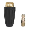 thumbnail image 1 of 3X Universal Pressure Washer Turbo Nozzle for High Pressure Outlet Fitting Rotary 3.0 Orifice 1/4 Inch, 1 of 6