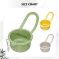 thumbnail image 3 of Sink Strainer Basket - Hanging Sink Colander Drain Basket, Upgrade Quicks Draining Tool with Bottom Release for Mess-Free Hands-Free Cleanup Green, 3 of 6