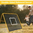 thumbnail image 4 of Soccer Rebounder Net, 3.7x3.7 ft Iron Frame - Football Training Equipment for Backyard Field, Easy Assembly, 4 of 6