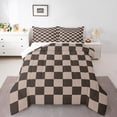 thumbnail image 2 of Erosebridal Plaid Checkered Bedding Sets Full with Comforter, Farmhouse Gingham Duvet Insert, Vintage Room decor, Ultra Soft 3pcs, 2 of 8