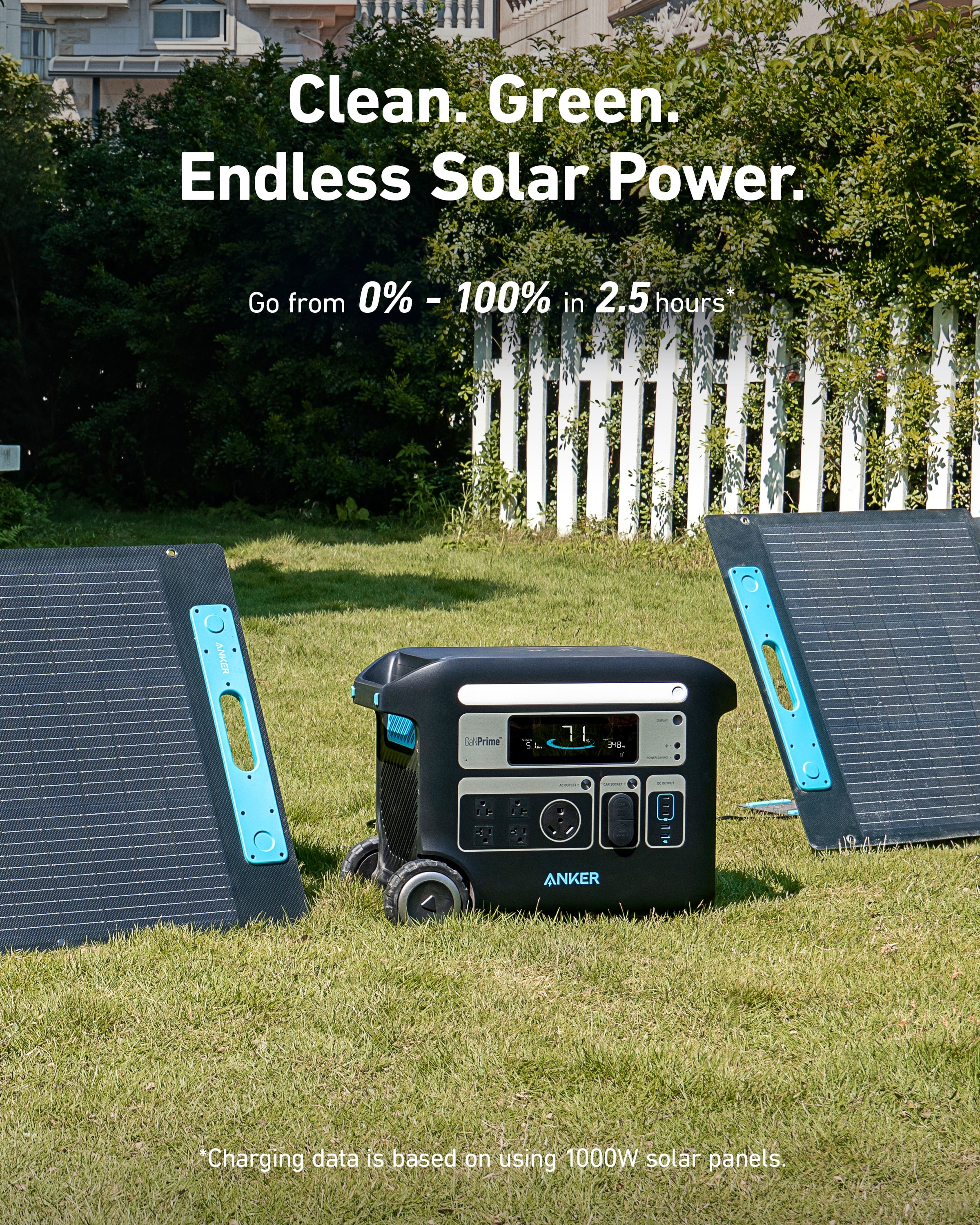 Anker SOLIX F2000 Portable Power Station, PowerHouse 767, 2400W Solar Generator
