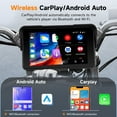 thumbnail image 4 of Podofo Wireless CarPlay for Motorcycle with Carplay and Android Auto GPS Navigation System,5-Inch Waterproof Touchscreen Motorcycle Portable Car Stereo with Dual Bluetooth, 4 of 7