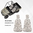 thumbnail image 5 of KUIFORTI Grey Camouflage UTV Seat Covers Seats Cover with Headrest Covers Polyester Easy Installation for Yamaha Rhino 700 660 450 2004-2021 Rhino UTV Accessories, 5 of 7