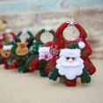 thumbnail image 5 of 4 Uds Adornos de árbol de Navidad Santa Claus muñeco de nieve alce fiesta decoración colgante de árbol de Navidad, 5 of 5