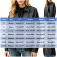thumbnail image 3 of SwiftWear Women's Faux Leather Moto Bomber Jacket Vintage Zip Up Coat Waterproof Windproof Casual Outerwear​​, Black, 3 of 8